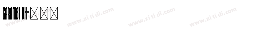Garamet Bk字体转换